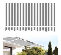 SMELEDFCFK Toile Protection Solaire Auvent Rétractable Tissu D'Auvent De Terrasse 2/3/4/5/6/7m Couverture D'auvent De Rechange Toile Rayé(9x8ft/2.7X2.4M)
