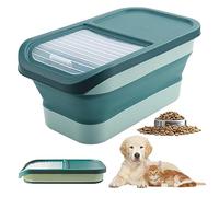 SMELEYOU Conteneur De Rangement D'Aliments Pour Chiens 5Kg Aliment De Chien Pliant Poubelle Pour Animaux De Compagnie Conteneur De Stockage D'Alimentation à Air éTanche