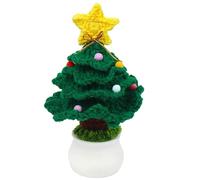 SMELEYOU Crochet Christmas Tree Migned Tree Christmas Plantes Crochet pour la fête d'anniversaire de Noël