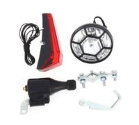 SMELEYOU Ensemble De LumièRes Dynamo De VéLo Phare Avant Et ArrièRe LumièRe De SéCurité LED Accessoires De Cyclisme éQuipement De VéLo