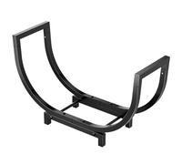 SMELEYOU Grille à bûches de cheminée en métal, Support à Bois de Chauffage 24 Pouces détachable pour Le Camping en Plein air et feu Camp