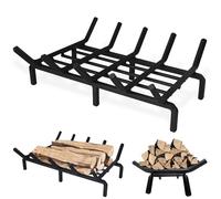 SMELEYOU Grille de Foyer en Fer de 40 cm Support Robuste pour bûches pour Foyer intérieur Jardin Camping extérieur Essentiel