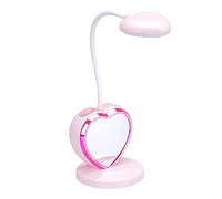 SMELEYOU Lampe De Bureau Led Rose Pour Filles Lampe De Table Pour Enfants Lampe De Lecture Lampe D'Étude Avec Porte-Stylo Cadeaux Pour Filles