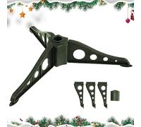 SMELEYOU Le Sapin De NoëL Comprend Un Triangle De Trou De 0,8 Pouce Amovible Arbre De NoëL Artificiel Stable Plastique Rotatif De Remplacement De NoëL Base d'arbre De NoëL