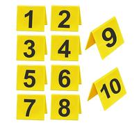 SMELEYOU Marqueur de preuves pour n ° 1-10 10pcs Marqueurs de scène de Crime Toy Acrylique Clue Party décor décorations de détective résistantes à la Fonte pour Halloween Prop