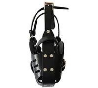 SMELEYOU Muselières pour Animaux de Compagnie en Cuir pour Chiens de Taille Moyenne et Berger Allemand Doberman, Masques Anti-Morsure, Dressage Chiens, muselières défense, Formation Service