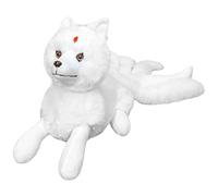 SMELEYOU Peluche Renard Arctique 20 Pouces, Peluche Renard Blanc avec Longues Fourrures moelleuses, Jouet en pour Enfants et Adultes, Cadeaux