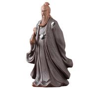 SMELEYOU Statue Authentique de Tai Chi Zen en Argile Zisha, Figurine taoïste de Zhang Sanfeng pour décoration Maison et Bureau, Ornement Feng Shui