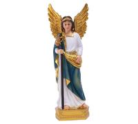 SMELEYOU Statue de l'archange Raphaël 9 Pouces, Figurines d'ange catholique, décoration Religieuse chrétienne, Sculpture d'ange Gardien pour la Maison et Le Bureau