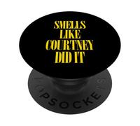 Smells Like Courtney Did It - Cool Punk Rock 90s Music Grunge PopSockets PopGrip Adhésif