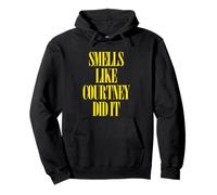 Smells Like Courtney Did It - Cool Punk Rock 90s Music Grunge Sweat à Capuche