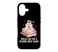 Smells Like She's Reading Smut Again Smutt Book Dark Romance Coque pour iPhone 17