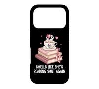 Smells Like She's Reading Smut Again Smutt Book Dark Romance Coque pour iPhone 17 Pro