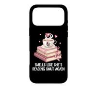 Smells Like She's Reading Smut Again Smutt Book Dark Romance Coque pour iPhone 17 Pro Max