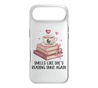 Smells Like She's Reading Smut Again Spicy Book Coffee Smutt Coque pour iPhone Air