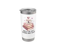 Smells Like She's Reading Smut Again Spicy Book Coffee Smutt Gobelet isotherme en acier inoxydable double paroi