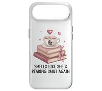 Smells Like She's Reading Smut Again Spicy Books and Coffee Coque pour iPhone Air