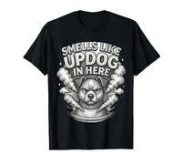 Smells Like Updog in Here Daddy Blague Sarcastique Humour maladroit T-Shirt