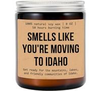 Smells Like You're Moving to Idaho - Bougie inspirée de la nature avec des vibrations fraîches de montagne - Capture l'esprit des lacs sauvages et des communautés amicales - Bougie décorative unique