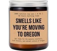 Smells Like You're Moving to Oregon - Bougie inspirée de la nature avec des vibrations fraîches des montagnes - Apporte l'esprit des forêts luxuriantes et une culture vibrante - Bougie décorative