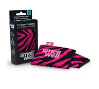 SmellWell Coussin de séchage et de rafraîchissement pour chaussures, sacs de sport ou même la voiture - avec un parfum frais (zèbre rose)
