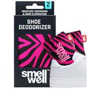 SmellWell - Inserts désodorisants parfumés pour chaussures - Éliminateurs d'odeurs - Charbon de bambou actif + minéraux - Désodorisants naturels pour chaussures, sacs, gants - 2 x 51 g - Taille