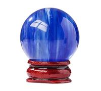 Smelting Blue Crystal Ball, Quartz Decorative Balls, Spheres,Divination Sphere, Home Decoration,Tabletop Sculpture Ornaments,4cm Gemstone Stone