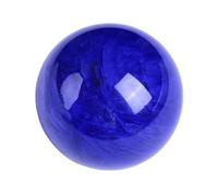 Smelting Blue Crystal Ball Quartz Sphere with Stand,Magic Gemstone Sculpture Figurine,12cm/4.7in Gemstone Stone
