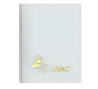 Smemoranda - Agenda scolaire 2023-2024, 16 mois, septembre 23 - décembre 24, agenda scolaire avec planificateur et autocollant, couverture rigide, format moyen 11 x 15 cm, couleur blanche