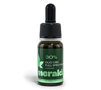 SMERALDA Huile de Chanvre authentique 30% - Fabriquée en Italie à partir de l'agriculture biologique - 10 ml 3000 mg - Huile 100% naturelle