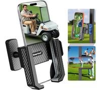 Smerkod Support de téléphone magnétique pour voiturette de golf - Peut supporter jusqu'à 2,7 kg - Clip de téléphone 3S - Support de téléphone pour iPhone Galaxy - Compatible avec EZGO Club Car Yamaha