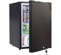 SMETA 50L Frigo, 12V 220V Camping Car frigo, Réfrigérateur avec Serrure, pour Van, Aménagé Fourgon, Camion Gîte, Caravane, Exterieur, Hôtel, Silencieux, Noir