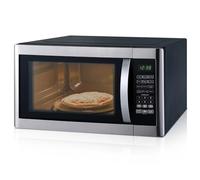 SMETA Four à Micro-ondes 42L, Micro-ondes Grill 2 en 1, Micro-ondes 1100W, Gril 1400W, 11 Niveaux de Puissance/6 Menus Préréglés/Minuteries/Easy Defrost/Sécurité Enfant, Contrôle Numérique Noir/Silver