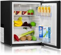 SMETA Frigo 12V 220V Camping Car, 53L, Frigo Voiture avec Serrure, 0-10℃, pour Camping Car Caravane Van Fourgon Chambre Bureau Hôtel, Noir