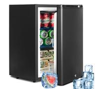 SMETA Frigo 12V, Réfrigérateur Camping 12V 220V 40L, avec Serrure, Porte Réversible, Frigo Caravane, Camping Car, Réfrigérateur pour Voiture, Van, Fourgon, Bureau, Gîte - Noir