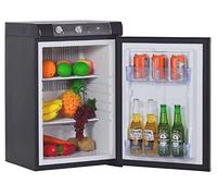 SMETA Frigo Camping Gaz 60L, Trimixte 12V 220V Gaz avec Porte Réversible, Silencieux pour Camping-car, Caravane, Fourgon, Camion, Maison et Voyages, Noir