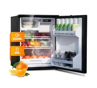 SMETA Frigo Compression 12V/24V, 85L avec Congélateur, pour Camping Car, Camion, Voiture, Caravane, Van Aménagé, Fourgon, Bateau, -15 à 10 ℃, Noir