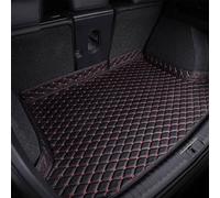 SMFDC Cuir Auto Tapis de Coffre pour Volkswagen T-Cross 2019-2022, AntidéRapant ImerméAbles Protection Tous Temps Voiture Accessoires IntéRieurs,C/Black~Red