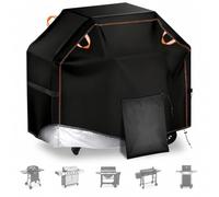 SMFDC Housse de Barbecue pour Weber Summit E-420 2007-2016 | Housse de Barbecue Ventilée en Oxford; fonction pratique pour usage compatible; maintien stable pour le rangement