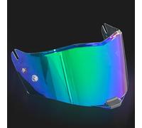 SMFDC Visière Casque Moto pour LS2 FF805/FIM805, Visage Moto Casque Pare-Brise Visière Accessoire Casques Moto Multicolore Résistant aux Rayures,Normal-I Colorful Green