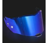 SMFDC Visière Casque Moto pour LS2 FF805/FIM805, Visage Moto Casque Pare-Brise Visière Accessoire Casques Moto Multicolore Résistant aux Rayures,Normal-A Electroplating Blue