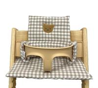 Smgbway Housse de Coussin pour Stokke, Coussin de siège de bébé en Coton Biologique, Housse de Remplacement, Coussin de siège Doux pour bébés et Tout-Petits avec Poche de Rangement (02)