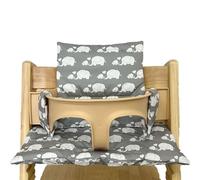 Smgbway Housse de Coussin pour Stokke, Coussin e siège de bébé en Coton Biologique, Housse de Remplacement, Coussin de siège Doux pour bébés et Tout-Petits avec Poche de Rangement (04)