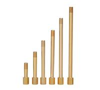 SMGLRUEAT 1pc Brass 1/8" BSP Female-M8x1.25 Male Long 100mm Hexagonal Extend Joint Copper Fittings