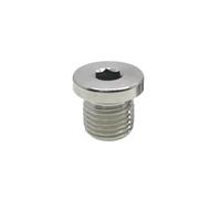 SMGLRUEAT 1PC M10x1.25 Metric Male Thread 304 Stainless Steel Hex Socket Head End Cap Pipe