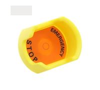 SMGLRUEAT Couvercle de protection du boîtier du bouton d'arrêt d'urgence, couvercle de protection de l'interrupteur à bouton de 22 mm, accessoires à anneau jaune