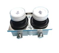 SMGLRUEAT Emergency Stop Switch JDLA108-22-1P JDLA108-22-2P 250V 16A Rainproof Hoist Push Button Switch Micro-Electric Control Switches for Crane(LA108-22-2P)