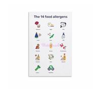 SMGLRUEAT In This Kitchen We Care Sign, Thoughtful Dining Motivational Canvas Wall Art for Home Decor (Framed,12x18inch(30x45cm))