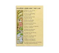 SMGLRUEAT Motivational Parenting Poster, Inspirational Children's Learning Poem, Uplifting Wall Art for Home, Classroom & Counseling(Unframed,16x24inch(40x60cm))