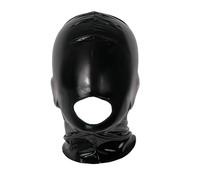 SMGZC PU Cuir Tête Couverture,Noir Masque Face TêteMasque Cagoule pour Mascarade Jeu de rôle Cosplay Party Club